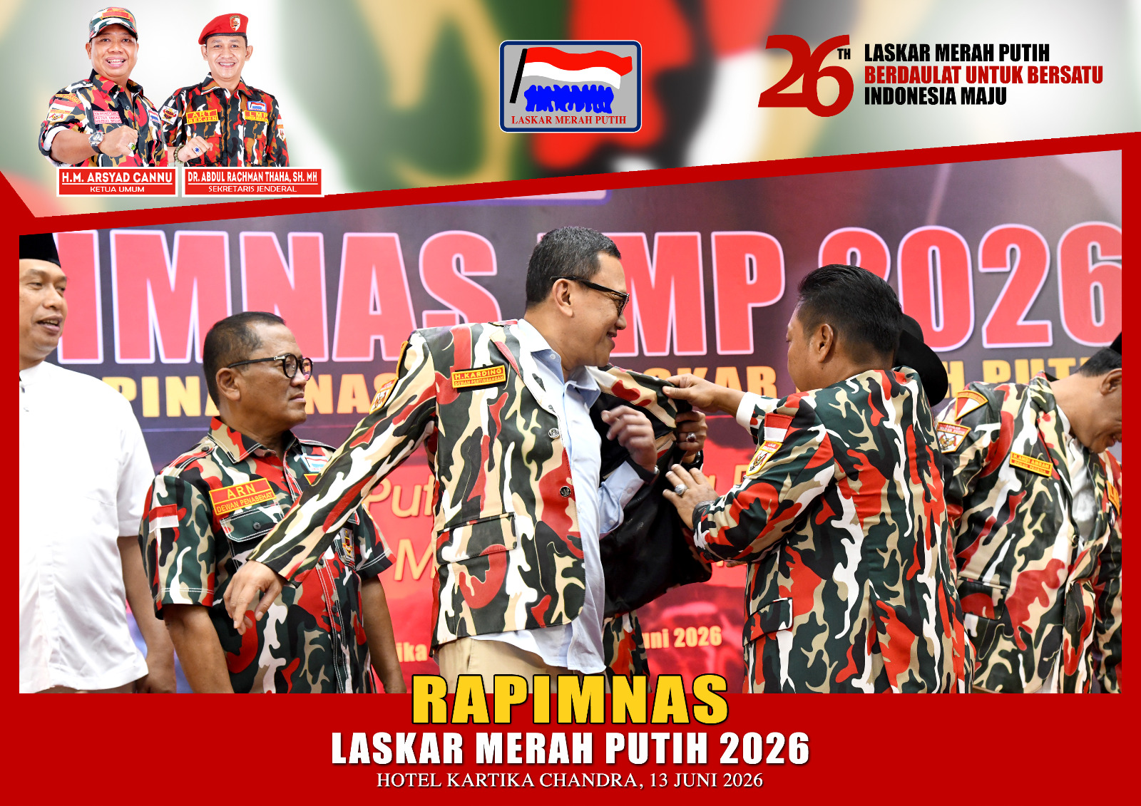 Abdul Kadir Karding Ajak Laskar Merah Putih Perkuat Sinergi untuk Bangsa dan Negara