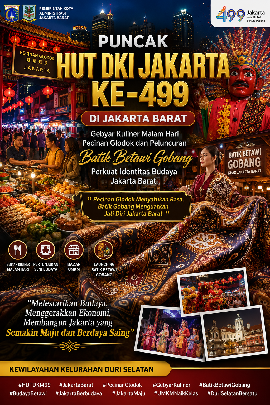 PUNCAK HUT DKI JAKARTA KE-499 DI JAKARTA BARAT